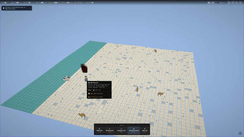 Day 1 - Core mechanics and building placement